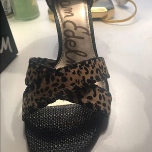 New hair calf women’s shoes  wedge Sz 9